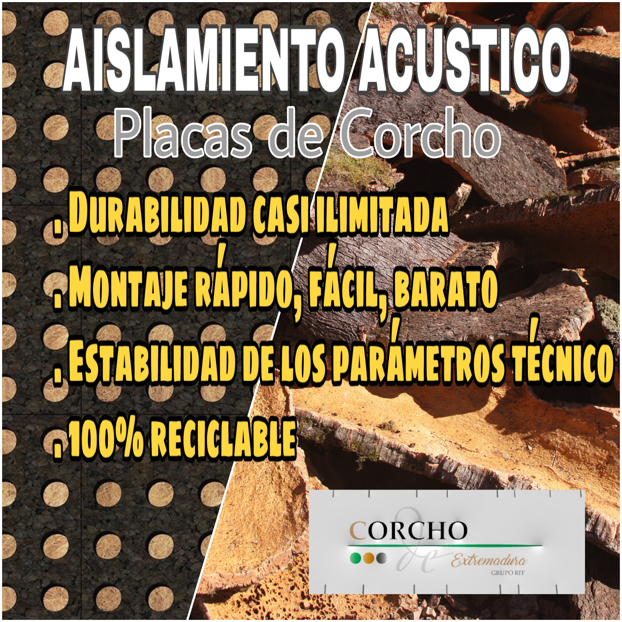#aislamiento #acustico #corcho