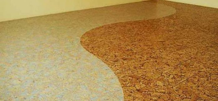 El suelo de corcho aislante